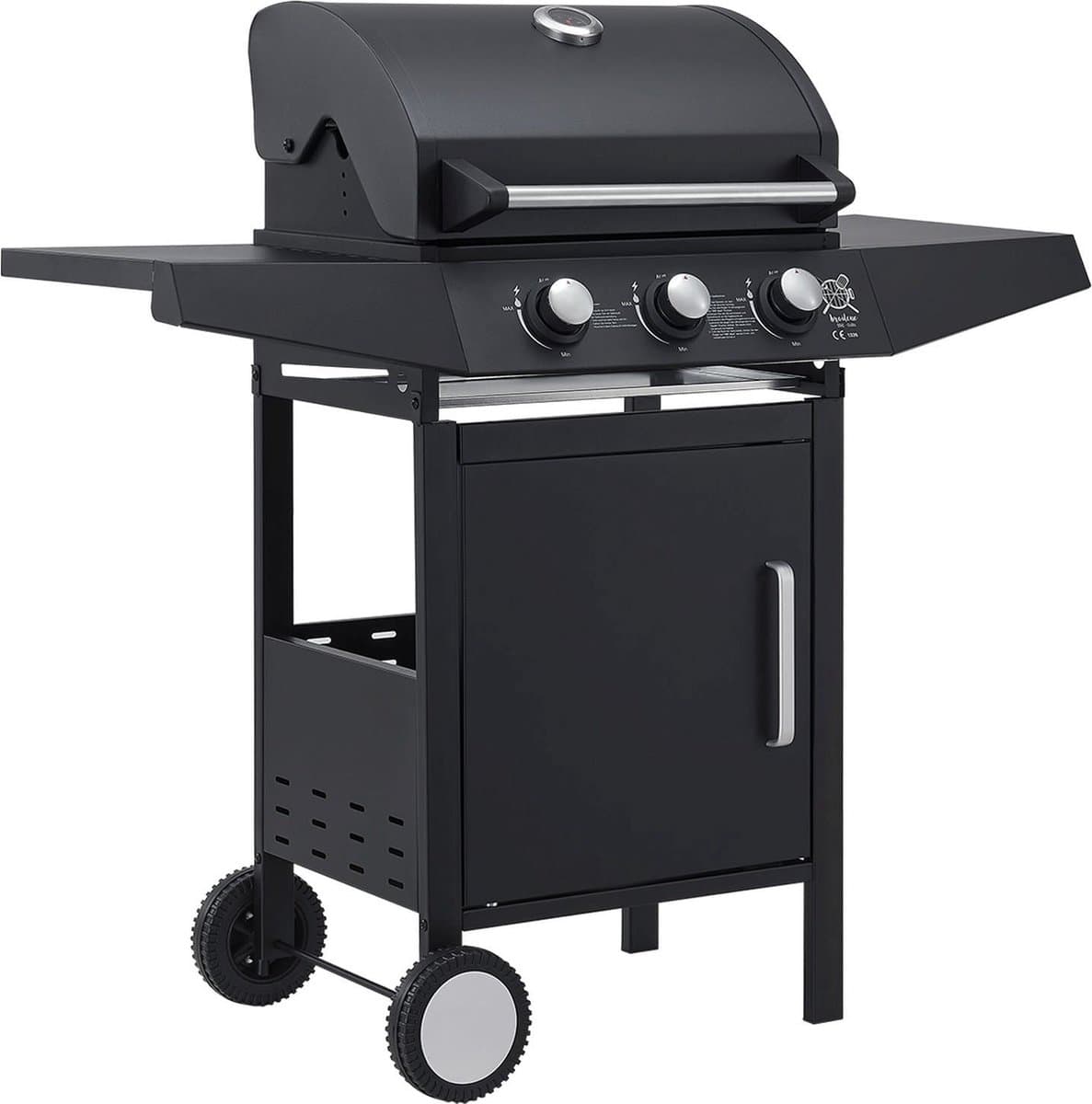 Lousiana Gasbarbecue - 3 branders - Zwart — afbeelding 1