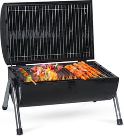 MaxxGarden Houtskool Barbecue - Grilloppervlak (LxB) 38 x 52 cm - Met Dubbel Grill Vlak - Zwart — thumbnail 1