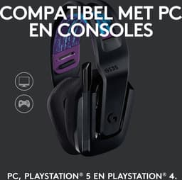 Logitech G535 Lightspeed Draadloze Gaming Headset Zwart — thumbnail 2