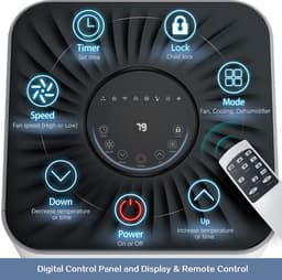9000 BTU [2,6KW] | koelen & verwarmen Mobiele airco | Climate King A010G | Portable, Carrier, mobile airconditioner | Beste keus — thumbnail 2