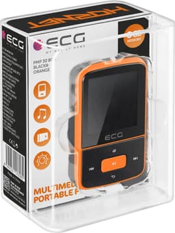 ECG PMP 30 8GB Black&Orange, mp4-speler, Tot 26 uur — thumbnail 4