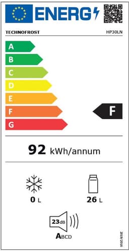 Technomax HP30LN minibar koelkast - 30 liter - compleet geruisloos - omkeerbare deur — thumbnail 2