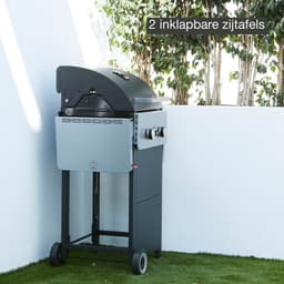 Barbecook Spring 2002 - Gas BBQ barbecue - 2 Branders - 2 inklapbare zijtafels - Gemakkelijk te verplaatsen — thumbnail 5