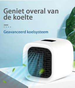 Mini Aircooler - Mini luchtkoeler - Alternatief voor mini airco of kleine airco - Wit — thumbnail 4