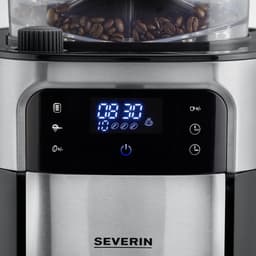 Severin KA 4813 Filter Koffiezetapparaat met bonenmaler - Glazen kan - Extra stille werking - Zwart / Rvs — thumbnail 5