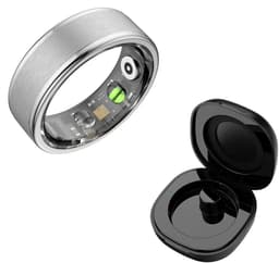 DrPhone RingSense V3 – Smart Ring - Europese ringmaat 54 - 5ATM Waterdicht – Slaapmonitor – Hartslagmeter - SpO2 + Case - Zilver — thumbnail 1