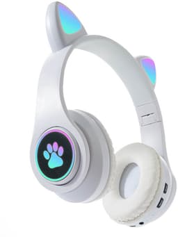 KINSI Bluetooth Gaming Headset - Stylish Kat Oor Design met LED - Verlichting! Perfect voor Meisjes, Compatibel met Alle Apparaten (Tablet / Computer / Telefoon) — thumbnail 1