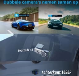 Selevie Dual Dashcam - Dashcam Voor Auto 4K + 1080p - Voor en Achter Camera – Auto Camera Met Parkeermodus - G-Sensor - App Bediening - Nachtzicht — thumbnail 4