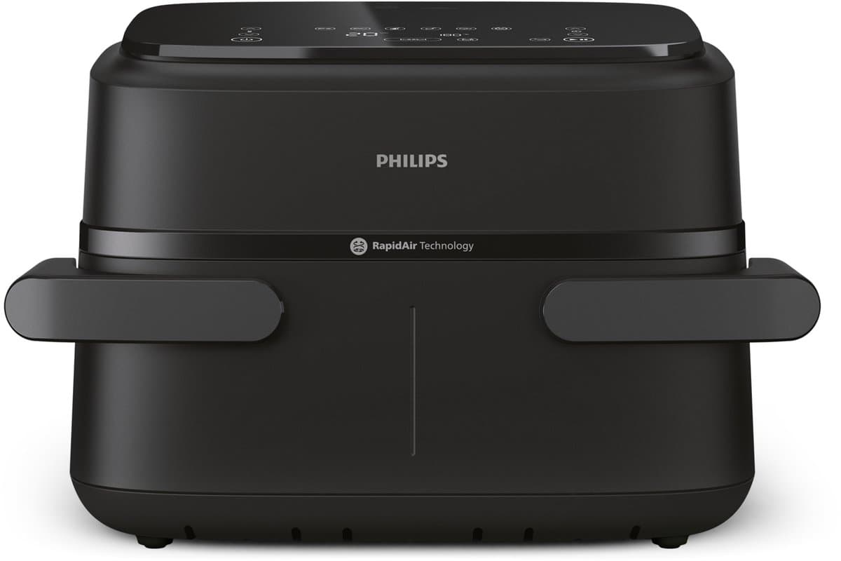Philips Airfryer 1000-serie Dual Basket - Na154/00 Dubbele Mand Flexible 71 L Tot 5 Personen Zwart — afbeelding 1