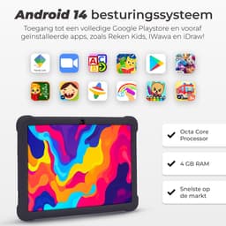 ATouch Combipakket - Kindertablet Tab 10 Plus + Kinderkoptelefoon - 64GB+64SD - Vanaf 3 jaar - Zwart — thumbnail 2