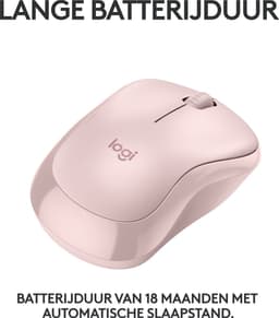 Logitech M240 - Draadloze Muis - Bluetooth - Roze — thumbnail 2