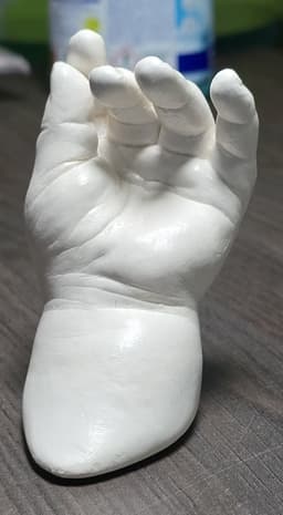 Handenbeeld | Handafdruk | Gipsafdruk | GipsHanden | Hand | 3D | Basis Pakket bestaat uit 300 gram Casting Mix Poeder & 750 gram Gips | Bodycasting | Extensso® | Gipsafdruk | Alginaat | Een herinnering | Hobby Pakket | Bodycasting | Handbeeld — thumbnail 2