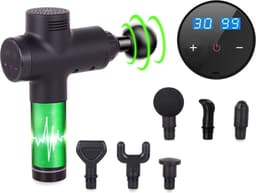 Elpatron Massage gun- profesioneel massage pistool-6 opzetstukken en koffer- massage pistool 30 standen- massageapparaat-massagegun — thumbnail 2