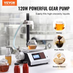 VEVOR Vulmachine 2L/min Vloeistofvulmachine 50-5000g Flessenvulmachine 315 x 260 x 175mm Pastavulmachine 120W Pomp Automatische Vulmachine Ideaal voor Honing, Melk en Meer — thumbnail 4