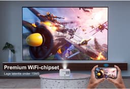 ULTIMEA Full HD 1080P Decoding met 5G+2.4G WiFi, Draagbare Mini Beamer Wit — thumbnail 2