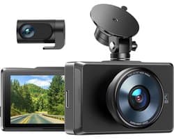 ApexArte® Dashcam voor Auto - Dualdashcam Voor en Achter - Full HD - Zwart