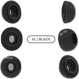 Foam eartips geschikt voor Airpods Pro (2) - 6× Extra Large - Zwart - zachte memory foam opzet oortjes - foamigo® — thumbnail 1