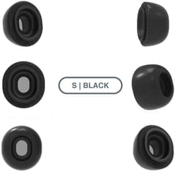 Foam eartips geschikt voor Airpods Pro (2) - zwart - 6× Small - zachte memory foam opzet oortjes - foamigo® — thumbnail 5