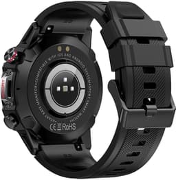 Mawiva Tech PRO - Smartwatch - AMOLED - Smartwatch Heren - Mawiva Tech Smartwatch - Geschikt voor iOS en Android - Nederlandstalig - Sporthorloge - Gezondheidsanalyse - Sportanalyse - Bellen - Muziek/Audio Luisteren - Ergonomisch - Zwart — thumbnail 2