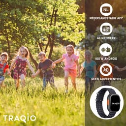 Traqio TRQ01 - smartwatch kinderen - gps horloge kind - kinderhorloge bellen - gps tracker kinderhorloge - kinderhorloge met gps - kinderhorloge — thumbnail 4