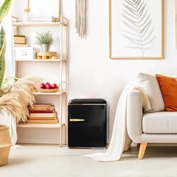 Luxe Mini Koelkast – Tafelmodel – Zonder Vriesvak – Skincare Fridge – Eenvoudige Bediening – Stijlvol Design – Zwart — thumbnail 4