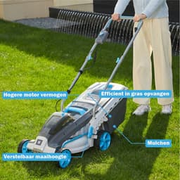 H-Ster accu grasmaaier Ruud 40V - snijbreedte 370mm - snijhoogte 25-75mm - incl. 40V accu en lader — thumbnail 5