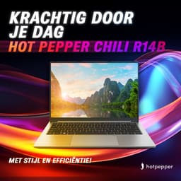 Hot Pepper Chili R14B Laptop - 16GB RAM - 512GB SSD - 3.4 GHz - Intel® N100 - Quad Core - Windows 11 Home - Ultrabook - 4K - 14 inch — thumbnail 3