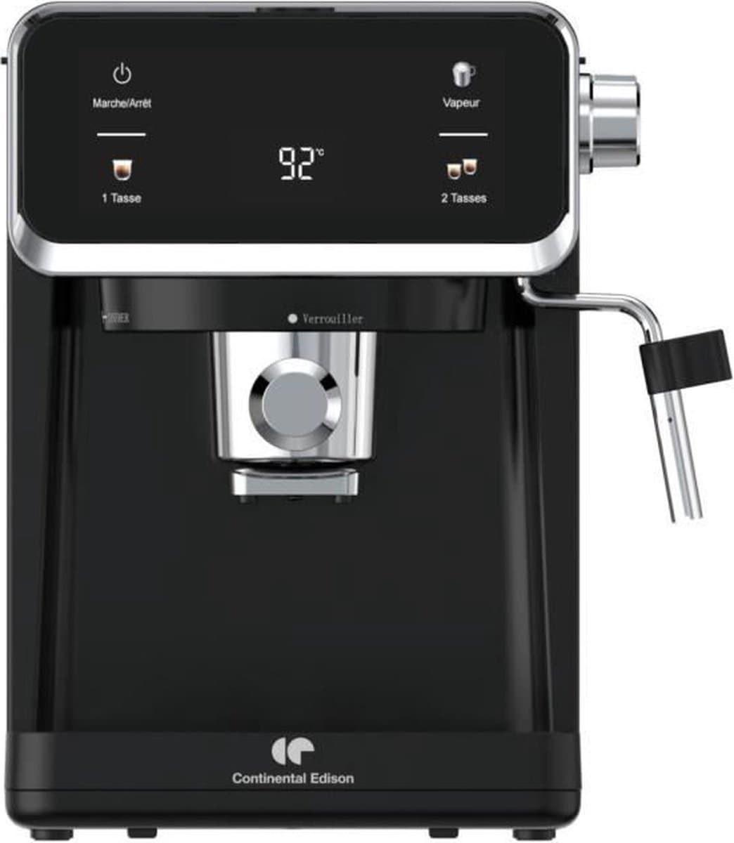 CONTINENTAL EDISON - CEME19B - Espressomachine - 950 Watt - Zwart — afbeelding 1