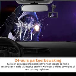 ApexArte® Dashcam voor Auto - Dualdashcam Voor en Achter - Full HD - 1080 - Zwart — thumbnail 2