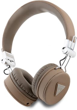 Guess Bluetooth Stereo Koptelefoon ENC - Grained Triangle Logo - Bruin — thumbnail 1
