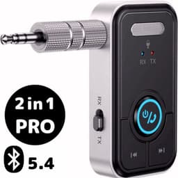 Techard 2 in 1 Bluetooth Transmitter en Receiver Auto BT 5.4 - 3.5MM AUX Bluetooth Ontvanger Handsfree Bellen Bluetooth Audio Receiver - 2026 Model — thumbnail 1