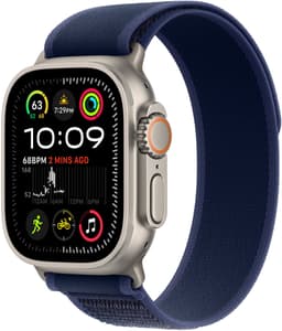 Apple Watch Ultra 2 GPS + Cellular 49mm Natural Titanium Case with Blue Trail Loop - M/L — thumbnail 2