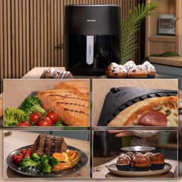 Cecotec Cecofry&Grill Duoheat 6500 Enkel 6,5 l Vrijstaand 2200 W Heteluchtfriteuse Zwart — thumbnail 2