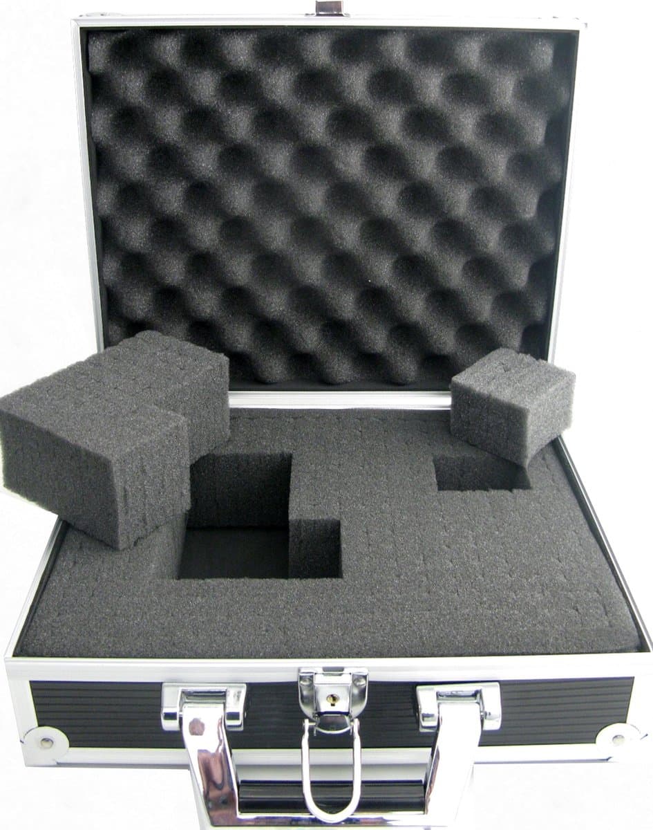 Multifunctioneel electronica gereedschap koffer met rasterschuim voor waardevolle- en gevoelige apparatuur 40 x 30 x 11 cm — afbeelding 1