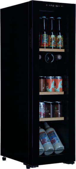 Bierkoelkast Portland - vol glazen deur - 72 flessen - Koelkast horeca - Bier koelkast voor Thuis - Flessenkoelkast- Drank koelkast - Bierkast — thumbnail 5
