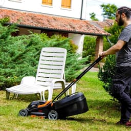 Accugrasmaaier - Elektrische Grasmaaiers - Gazontrimmer - Grastrimmer - met Krachtige Borstelloze Motor - Maaibreedte 30cm - 3 Instelbare Maaihoogtes (30-70 mm) - 4000 mAh Lithium-ion Accu - Oplader - 20V - Zwart — thumbnail 3
