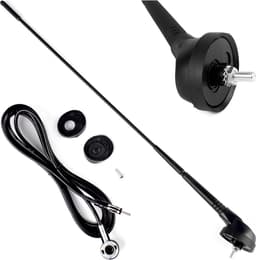 Amio Universele Auto Antenne met Voet – 40cm, 5mm, 2,3m Kabel — thumbnail 1