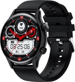 DrPhone DTX Ultra - Vlaggenschip Smartwatch 1.36 Inch AMOLED 390x390 - Always On Display - Horloge Belfunctie - Zwart Metaal — thumbnail 3