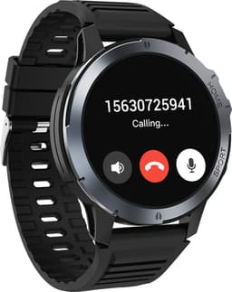 Electrox - Smartwatch met sportfuncties - Smart Horloge - Fitness Tracker - Bluetooth Smartwatch – Full Touchscreen - Bloeddruk & Hartslagmeter - Activity Tracker - Dames en Heren SmartWatch – Ronde - Zwart T35 — thumbnail 4