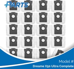 Dreame X50 Ultra Complete Stofzakken (20 Stuks, Plus.Parts® alternatief voor RDB8) — thumbnail 1