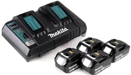 Makita DLM 432 PT4 accumaaier 36 V (2x 18 V) 43 cm + 4x accu 5,0 Ah + dubbele lader — thumbnail 5