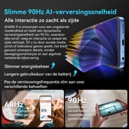 Blackview SHARK 9 Smartphone - 5G DUAL SIM - 24GB RAM 256GB ROM - Octa Core - Android 14 - 6.78 inch - 50MP - NFC - Blauw — thumbnail 3