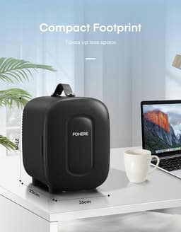 Stellar Mini koelkasten - Minikoelkast - Mini koelkasten voor drinken - Mini Koelkast 5 Liter / 6 Blikken - Koelkast - Klein koelkastje - USB+AC+DC — thumbnail 2