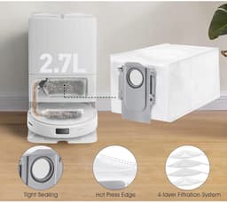 Roborock QV 35S Stofzakken (6 Stuks, Plus.Parts® alternatief voor 8.02.0239) — thumbnail 3
