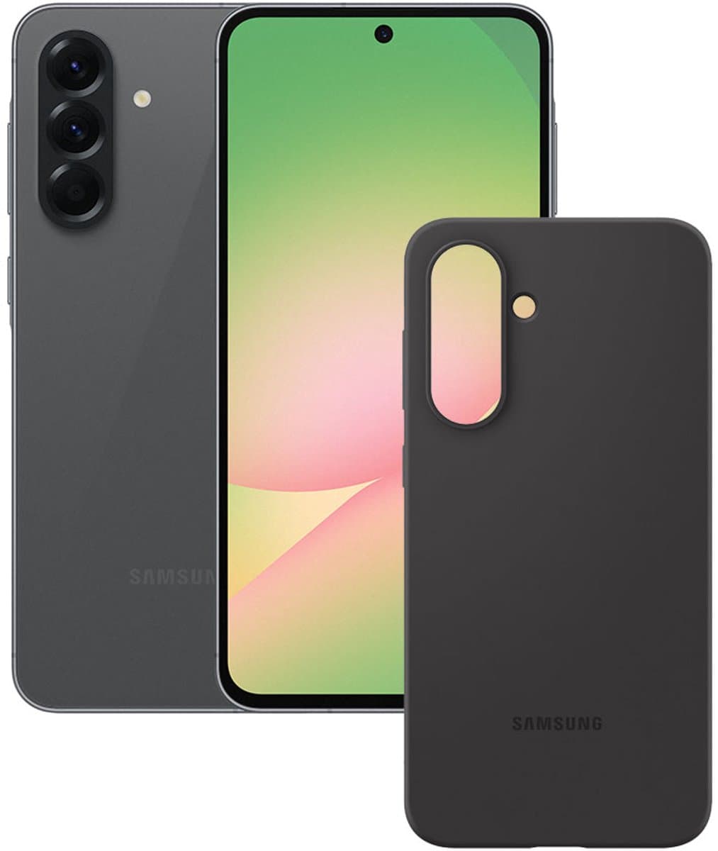 Samsung Galaxy A56 5G - 256GB - Awesome Graphite + Silicone Case Black — afbeelding 1