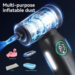 Geschikt voor 100000 RPM Persluchtblazer, Krachtige Elektrische Stofzuiger, 3 Snelheden 7500 mAh, voor Toetsenbord Muis PC, Auto, Bank, Huis voor PC Huisdieren — thumbnail 4