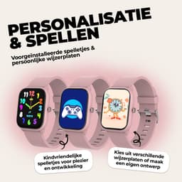Denver Smartwatch Kinderen - Bellen/SMS/Whatsapp - Voor Android & iOS - Stappenteller - Slaapactiviteit - Hartslag, Bloeddrukmeter, Sportmodus - SWK120RO — thumbnail 5