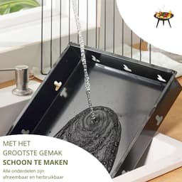 Twenty4seven® BBQ Grill - Tafel Barbecue & Houtskoolbarbecues - Mini Houtskool Smoker - Opvouwbaar & Ideaal voor Camping of Vakantie — thumbnail 2
