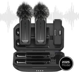 Lumbit® Pulse Go - Draadloze Microfoon - Lavalier Microfoon - Dasspeld Microfoon met Oplaadcase - Microphone - Podcast - USB-C/Lightning - 32kHz - 20M Bereik - Plug & play - 2 Stuks - Voor Apple & Android - Incl. Windkapjes — thumbnail 1