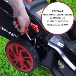 STAHLMANN Grasmaaier - BR532 - 7,0HP (5,1kW) Benzine Grasmaaier 53cm Zelfrijdend 223cc Benzinegrasmaaier met Aandrijving, 53cm Maaibreedte, Mulchen, Maaihoogteverstelling, Easy Clean Aansluiting, Grote Wielen, 60L Korf — thumbnail 4